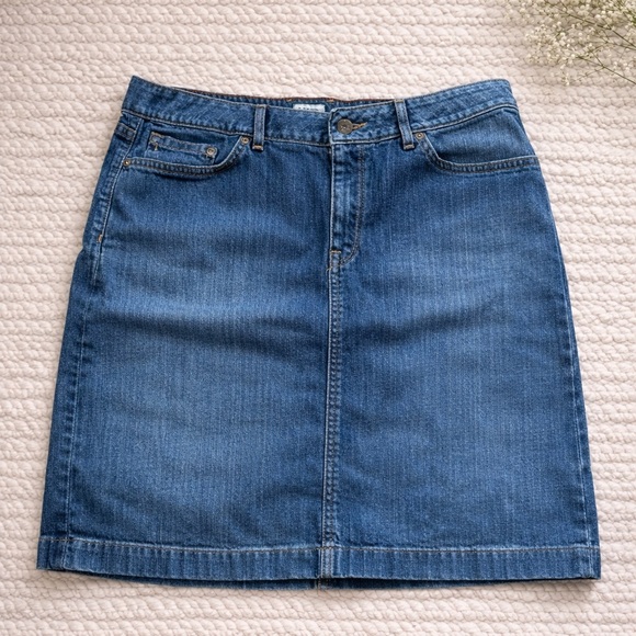 L.L. Bean Dresses & Skirts - L.L. Bean Blue Denim Skirt